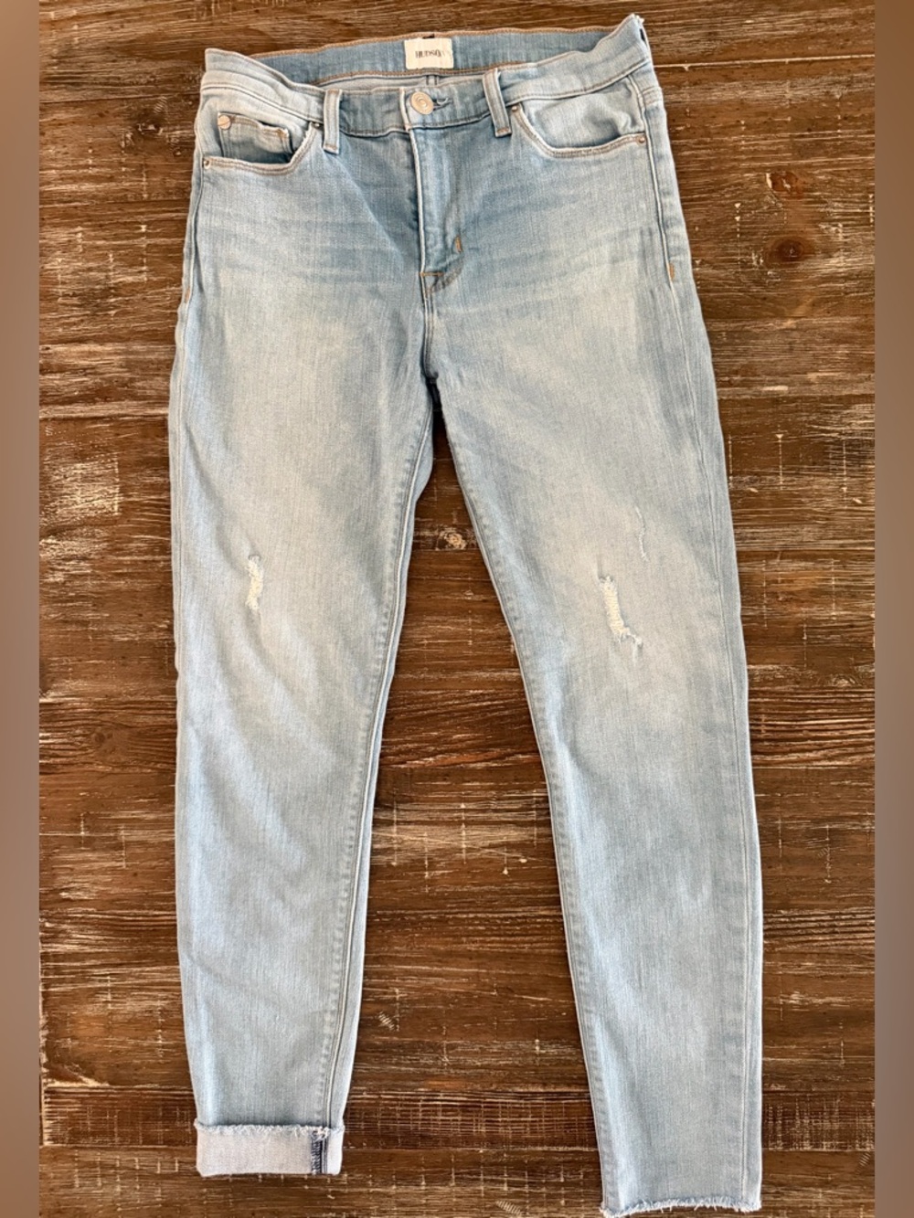 Hudson Jeans Light Blue Skinny Ankle Jeans
